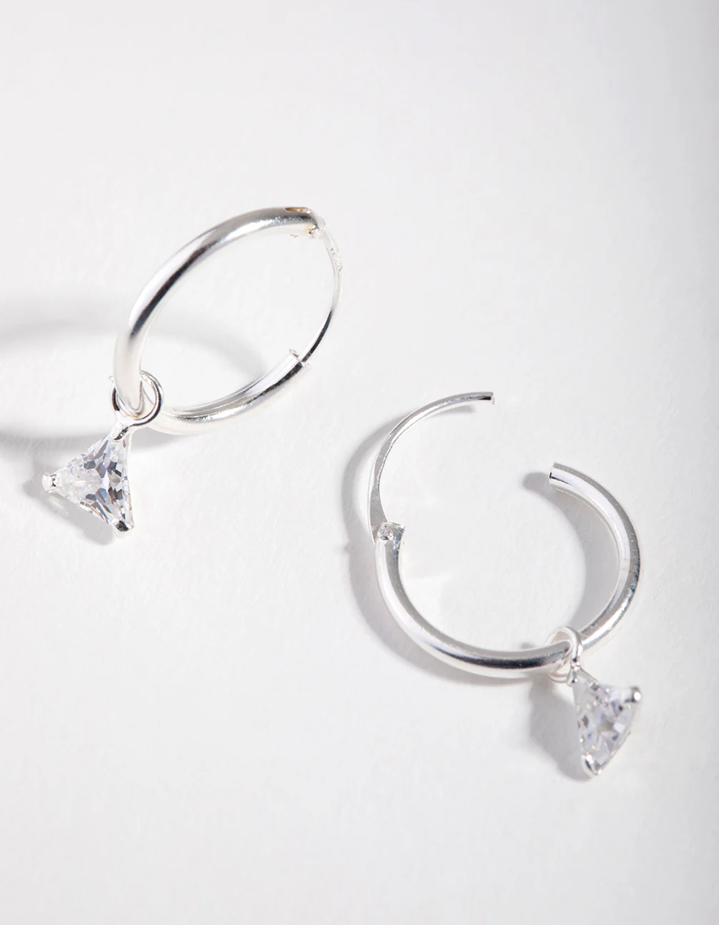 3054-cubic-zirconia-triangle-dangle-hoop-earrings-3.webp Cubic Zirconia Triangle Dangle Hoop Earrings