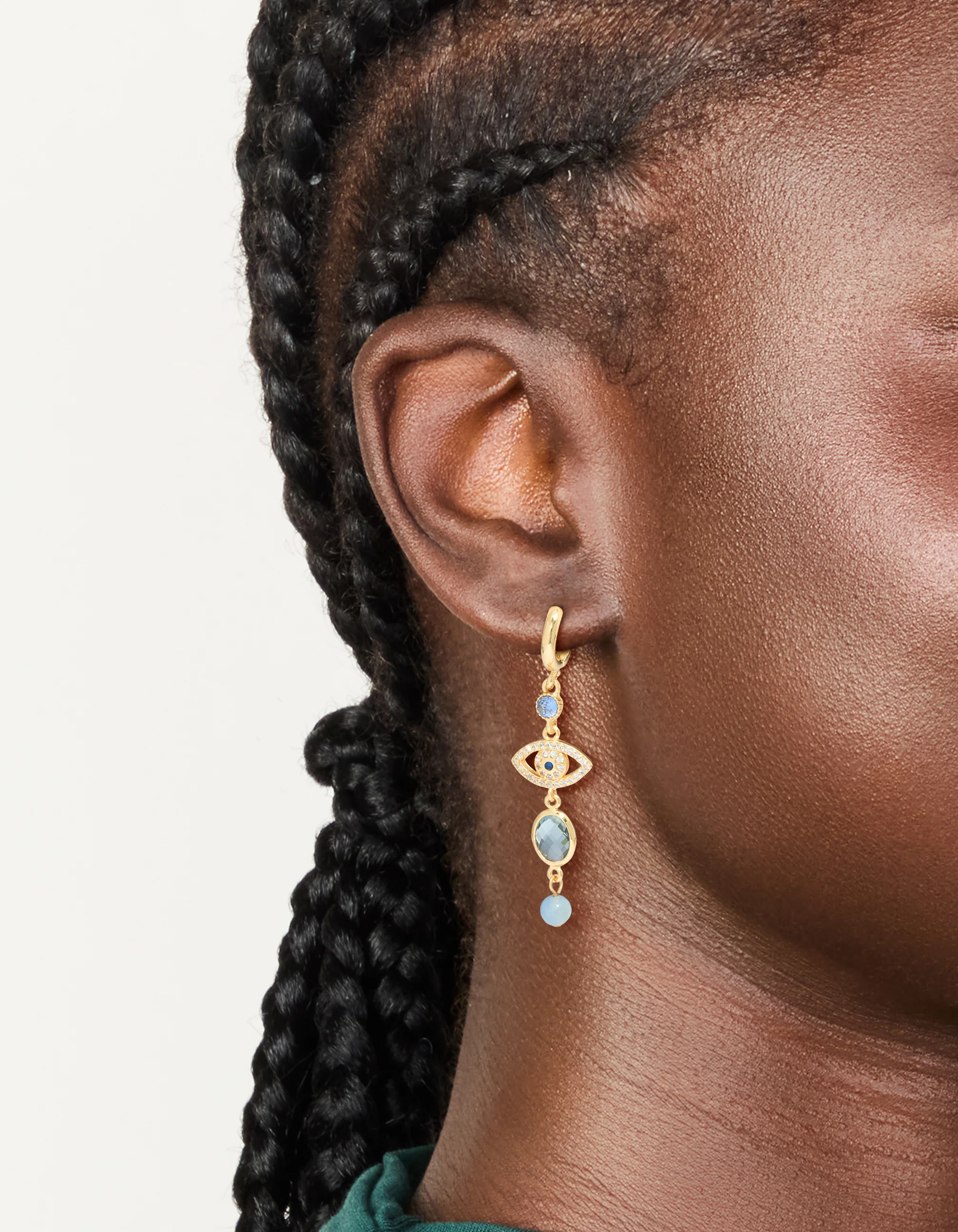 307-gold-plated-blue-evil-eye-cubic-zirconia-drop-earrings-1.webp Gold Plated Blue Evil Eye Cubic Zirconia Drop Earrings