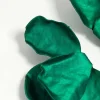 3070-dark-green-coated-metal-flower-petal-drop-earrings-4.webp Dark Green Coated Metal Flower Petal Drop Earrings