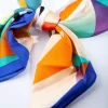 Deep Blue Green Pattern Bandana Hair Scarf