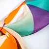 Deep Blue Green Pattern Bandana Hair Scarf