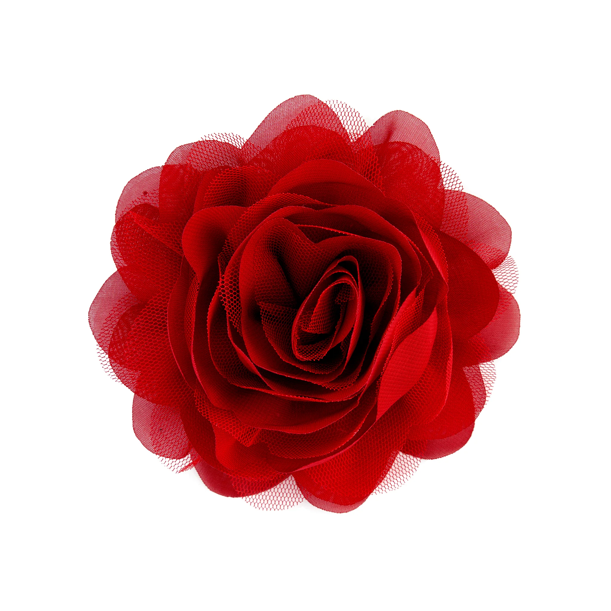 3076-deep-red-mesh-flower-clip-1.webp Deep Red Mesh Flower Clip