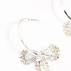 3085-diamante-bow-hoop-silver-earrings-2.webp Diamante Bow Hoop Silver Earrings