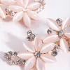 Diamante Cats-Eye Multi Flower Clip
