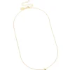 Gold Plated Brass Emerald Cubic Zirconia May Birthstone Necklace