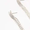 3090-diamante-cup-chain-drop-silver-earrings-2.webp Diamante Cup Chain Drop Silver Earrings