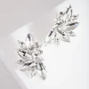 Diamante Fan Stud Earrings