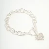 3099-diamante-heart-silver-t-o-bracelet-1.webp Diamante Heart Silver T & O Bracelet