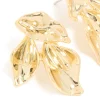 310-gold-plated-brass-flower-mirror-statement-earrings-4.webp Gold Plated Brass Flower Mirror Statement Earrings