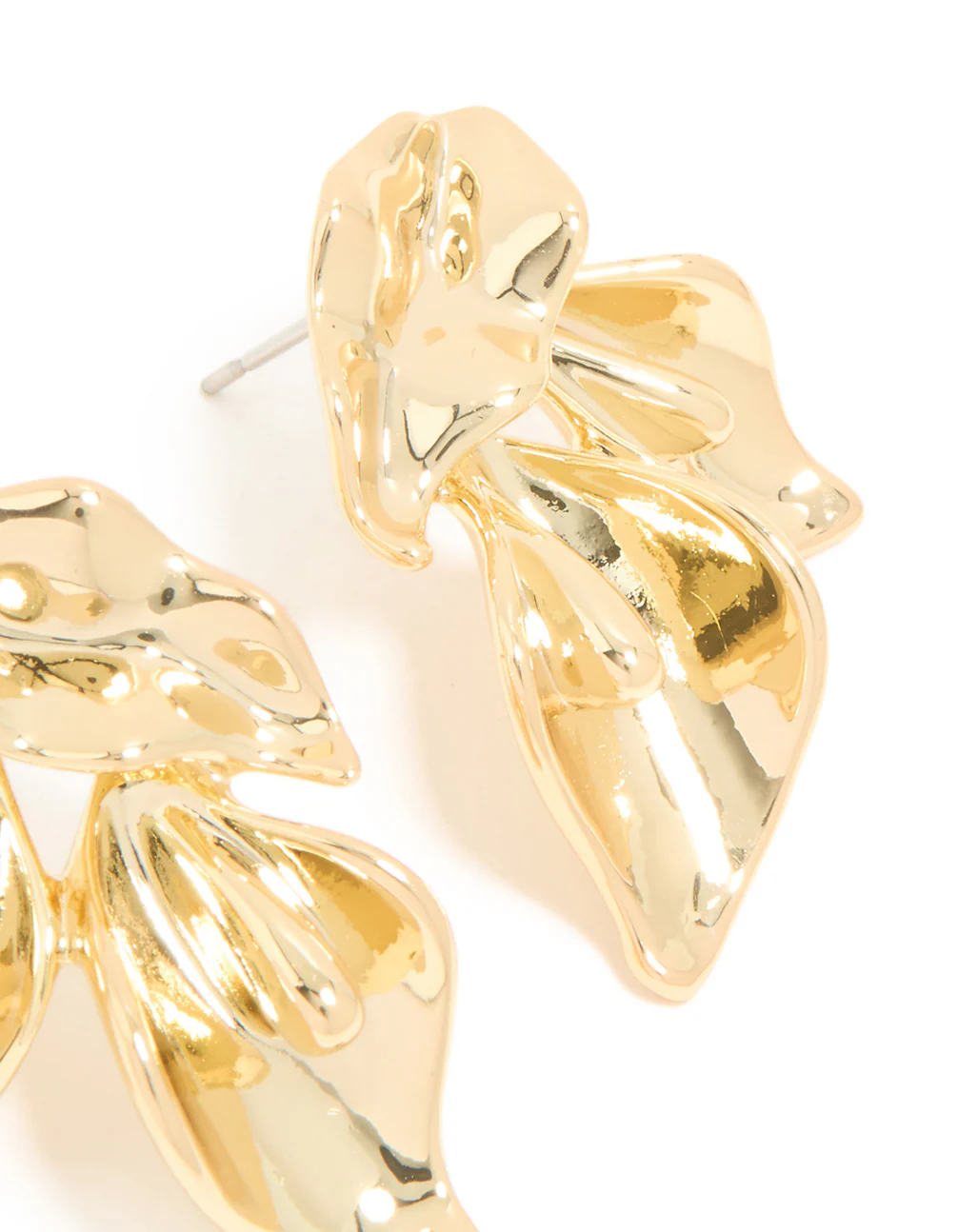 310-gold-plated-brass-flower-mirror-statement-earrings-5.webp Gold Plated Brass Flower Mirror Statement Earrings