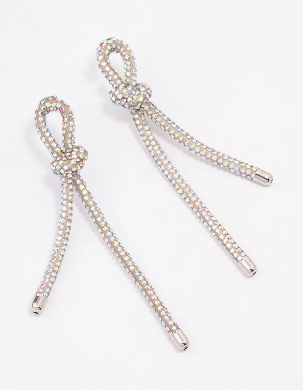 3101-diamante-knotted-loop-rope-stud-earrings-1.webp Diamante Knotted Loop Rope Stud Earrings