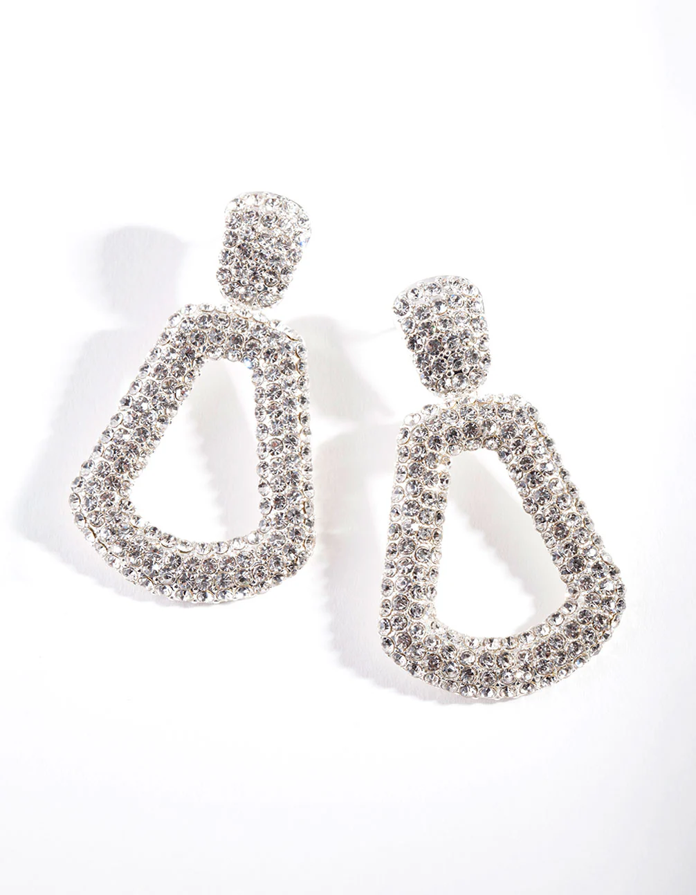 3105-diamante-mini-doorknocker-earrings-1.webp Diamante Mini Doorknocker Earrings