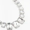 Diamante Silver Short Necklace