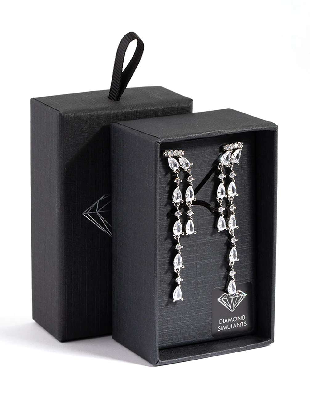 3123-diamond-simulant-asymmetrical-drop-earrings-3.webp Diamond Simulant Asymmetrical Drop Earrings