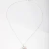 Diamond Simulant Flower Necklace