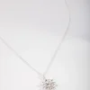 Diamond Simulant Flower Necklace