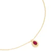 313-gold-plated-brass-ruby-cubic-zirconia-july-birthstone-necklace-2.webp Gold Plated Brass Ruby Cubic Zirconia July Birthstone Necklace