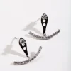 3138-diamond-simulant-line-jacket-earrings-2.webp Diamond Simulant Line Jacket Earrings