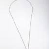 Diamond Simulant Peach Circle Necklace