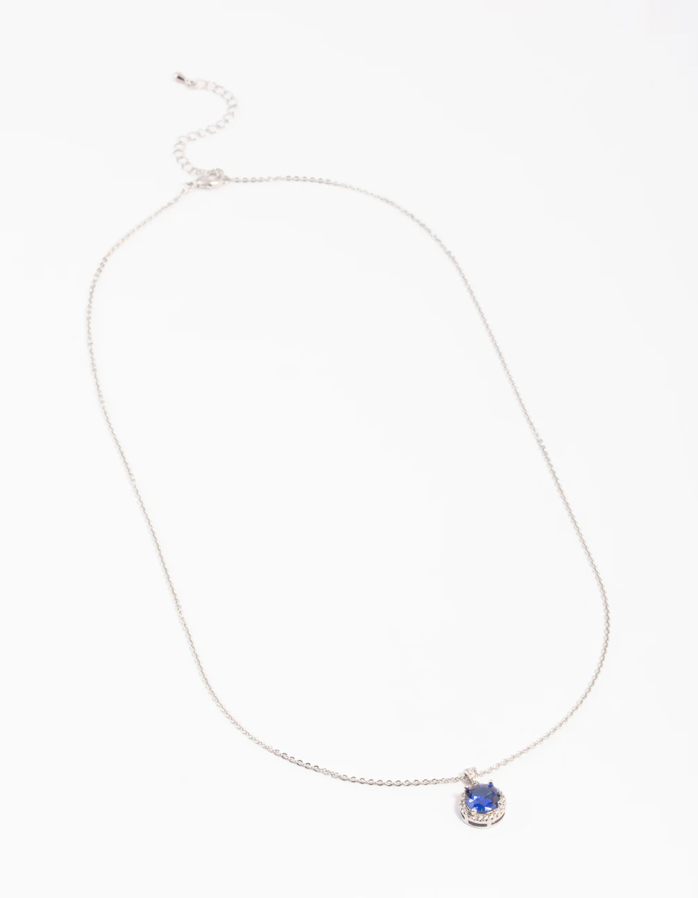 3143-diamond-simulant-sapphire-halo-necklace-4.webp Diamond Simulant Sapphire Halo Necklace
