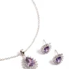 3145-diamond-simulant-silver-amethyst-teardrop-earring-necklace-1.webp Diamond Simulant Silver Amethyst Teardrop Earring & Necklace