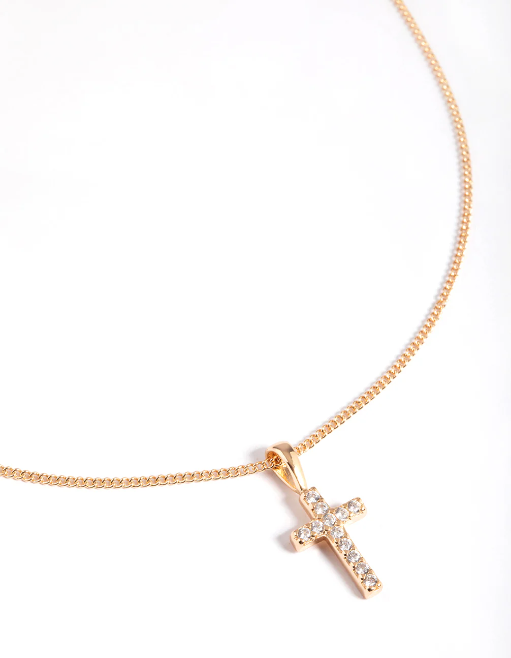 3150-diamond-simulants-gold-tiny-cross-necklace-1.webp Diamond Simulants Gold Tiny Cross Necklace