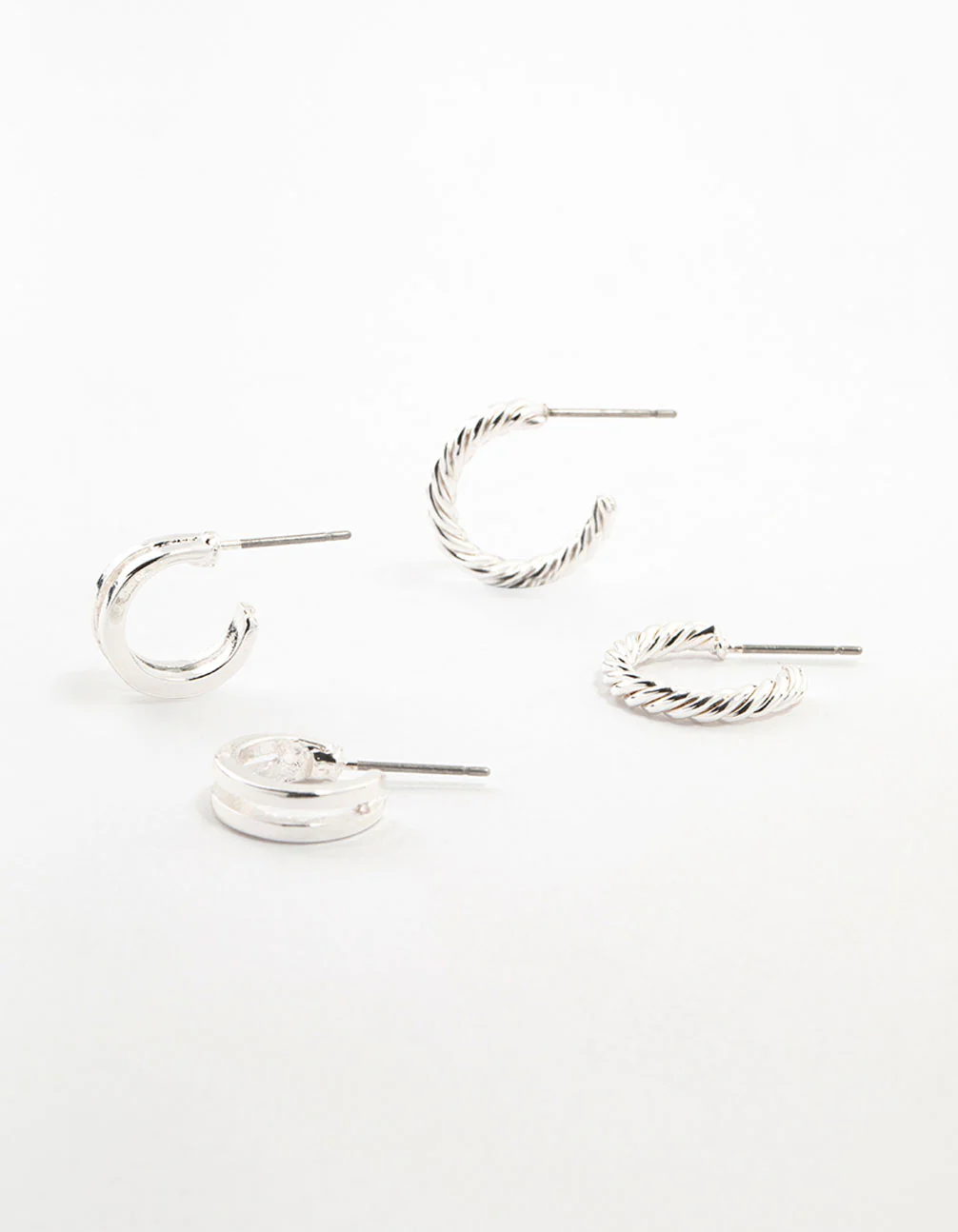 3160-double-silver-hoop-spiral-earrings-2-pack-1.webp Double Silver Hoop & Spiral Earrings 2-Pack