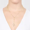 3177-emerald-cross-chain-y-necklace-2.webp Emerald Cross Chain Y-Necklace