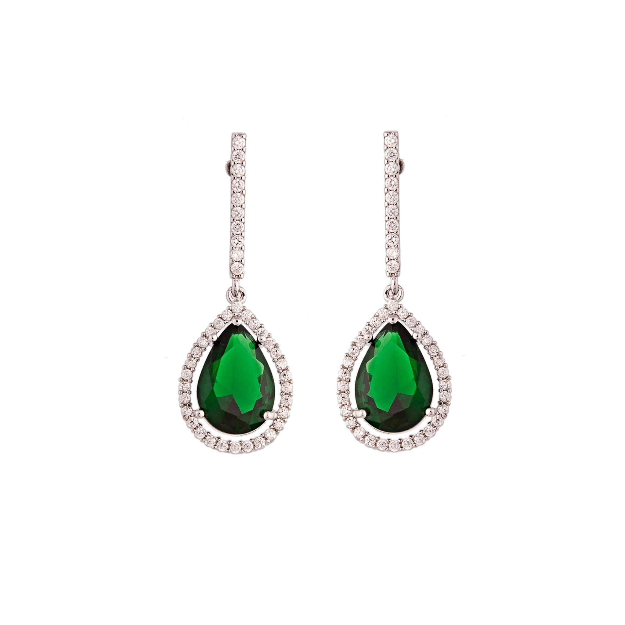 3181-emerald-diamond-simulant-drop-earrings-2.webp Emerald Diamond Simulant Drop Earrings