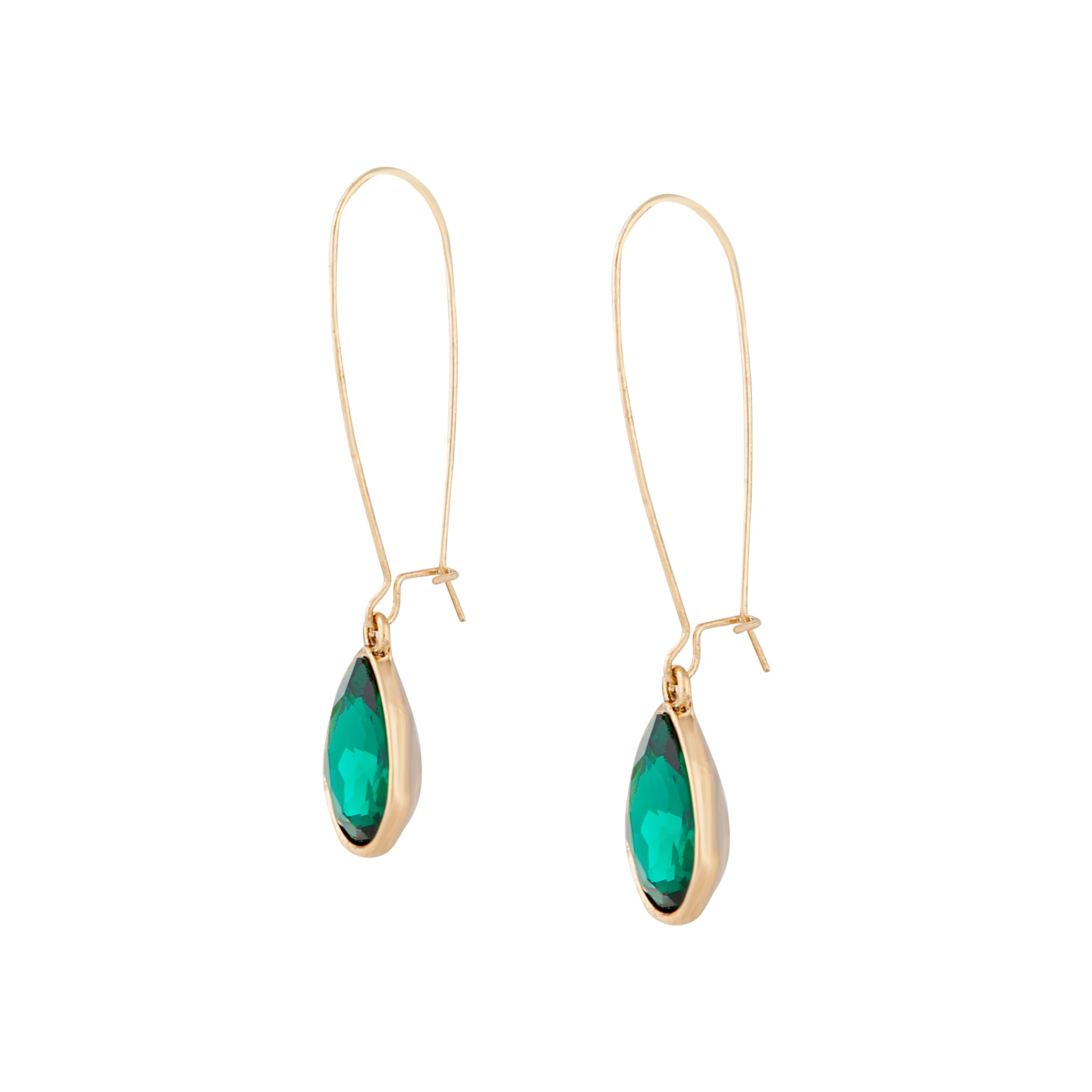 3182-emerald-gold-diamante-fish-hook-earrings-2.webp Emerald Gold Diamante Fish Hook Earrings