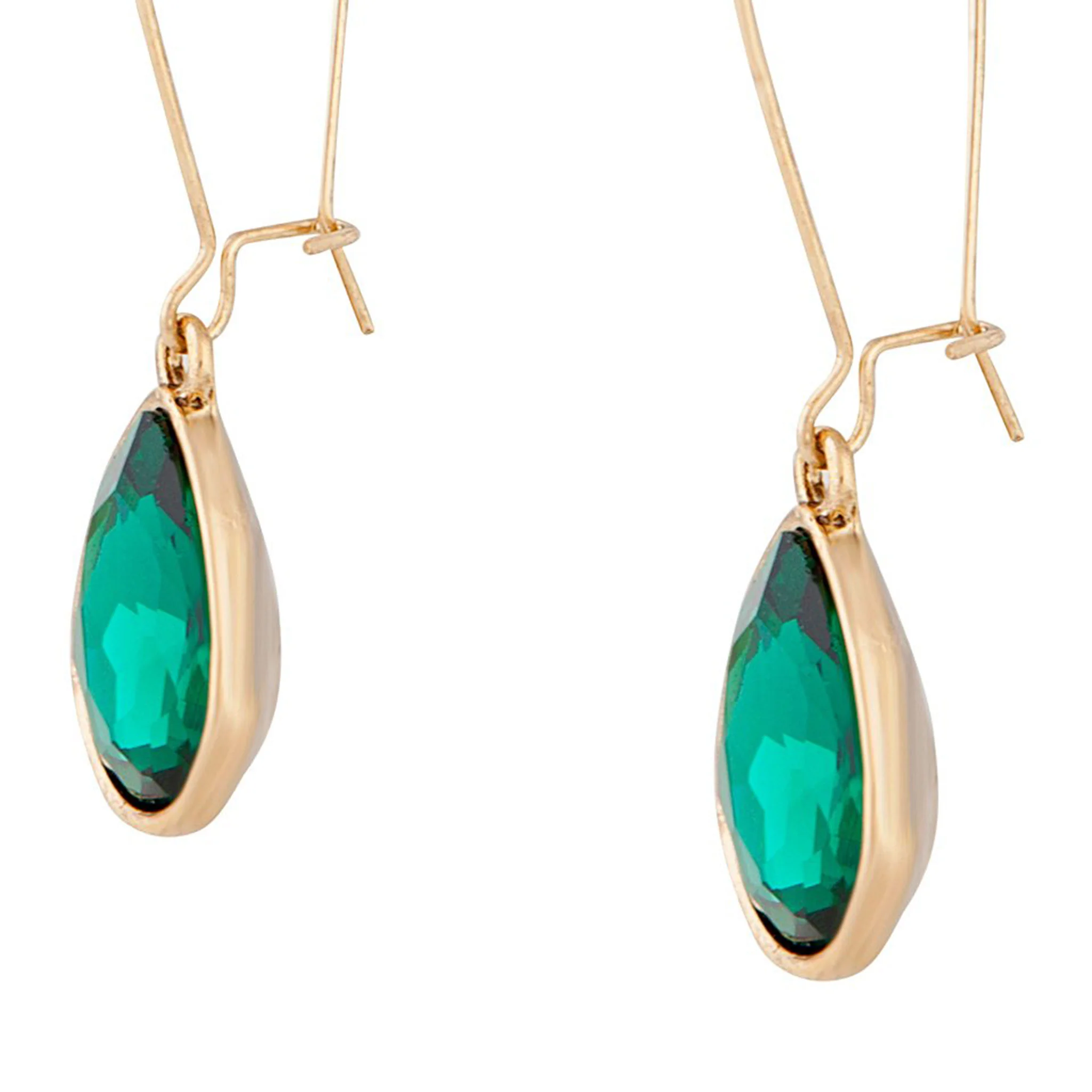 3182-emerald-gold-diamante-fish-hook-earrings-3.webp Emerald Gold Diamante Fish Hook Earrings