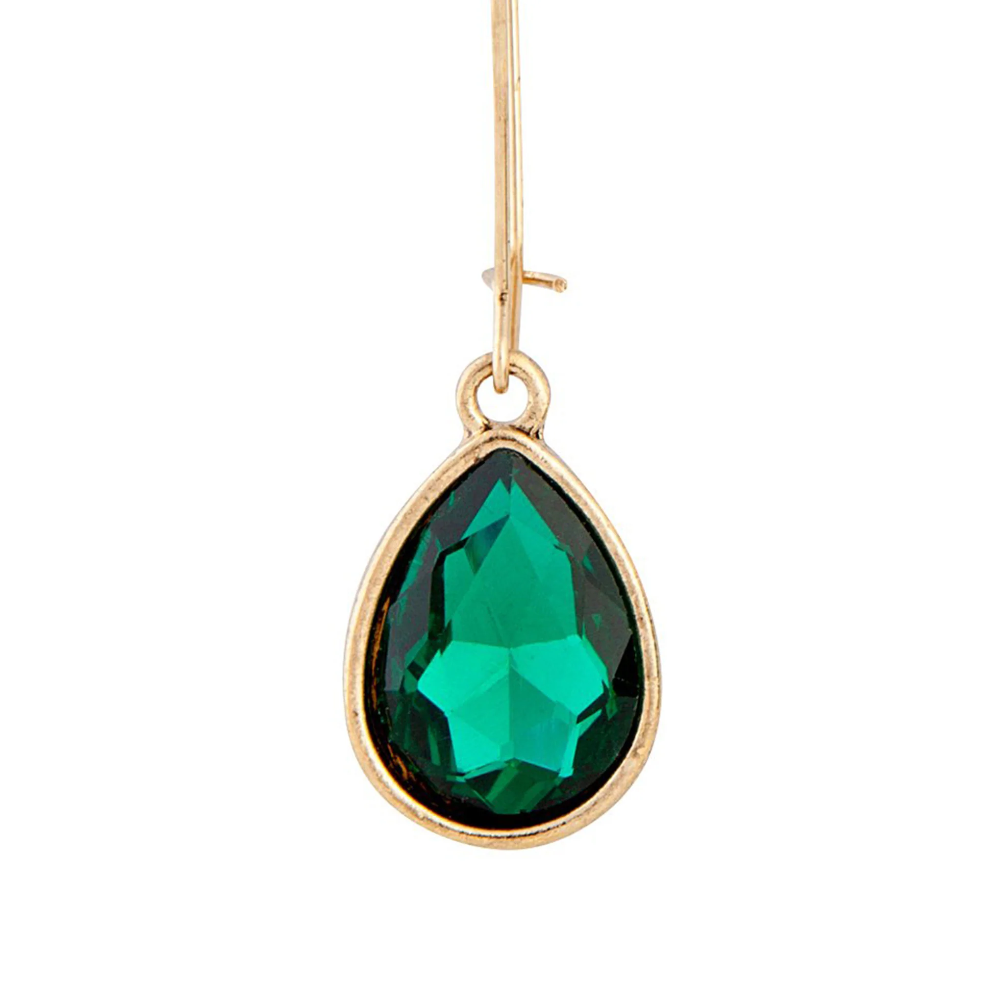 3182-emerald-gold-diamante-fish-hook-earrings-4.webp Emerald Gold Diamante Fish Hook Earrings