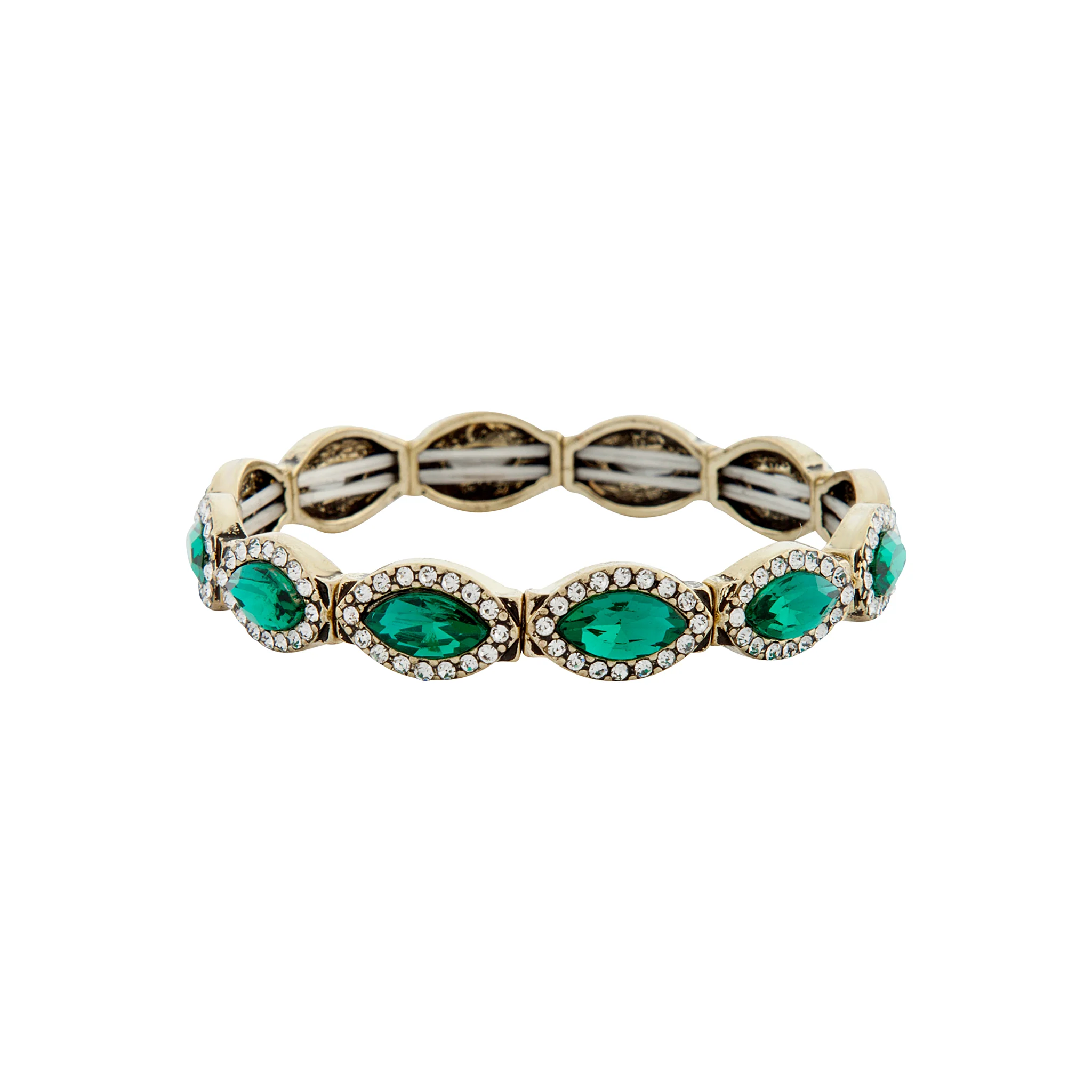 3184-emerald-marquise-diamante-stretch-bracelet-1.webp Emerald Marquise Diamante Stretch Bracelet