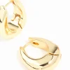 319-gold-plated-chunky-oval-huggie-hoop-earrings-4.webp Gold Plated Chunky Oval Huggie Hoop Earrings