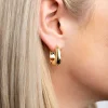 319-gold-plated-chunky-oval-huggie-hoop-earrings-5.webp Gold Plated Chunky Oval Huggie Hoop Earrings