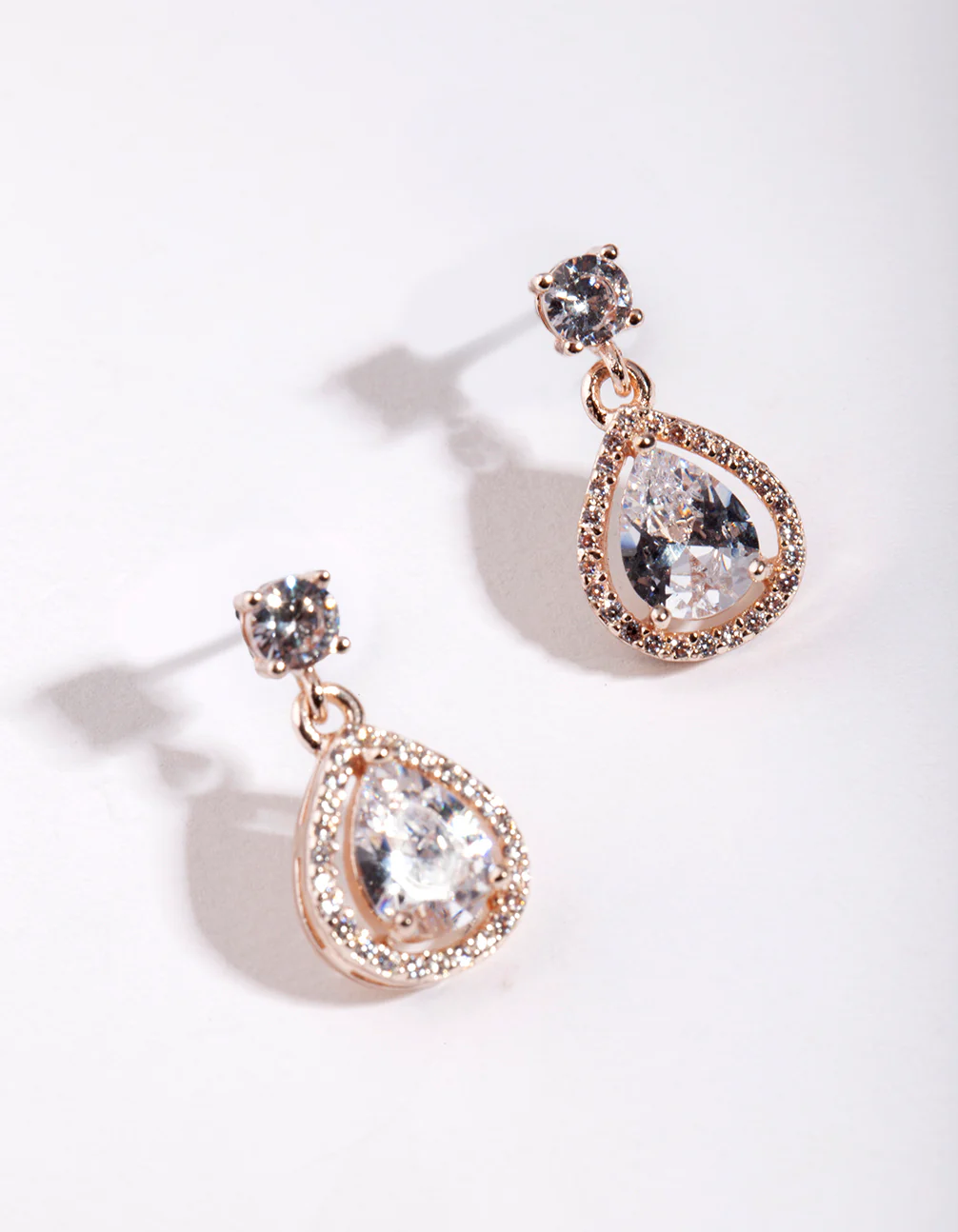 3190-encircled-mini-diamond-simulant-pear-drop-earrings-4.webp Encircled Mini Diamond Simulant Pear Drop Earrings
