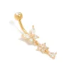 32-gold-plated-titanium-cubic-zirconia-butterfly-flower-belly-bar-1.webp Gold Plated Titanium Cubic Zirconia Butterfly & Flower Belly Bar