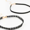 Fabric Choker Necklace 4-Pack