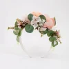 Fabric Flower & Veil Headband