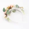 Fabric Flower & Veil Headband
