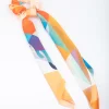 Fabric Geometric Colourful Satin Scarf