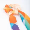 Fabric Geometric Colourful Satin Scarf