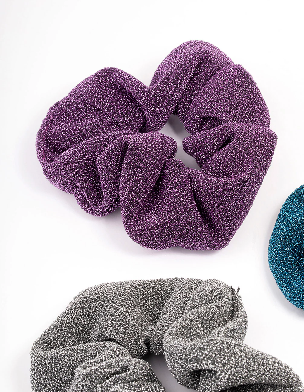 3219-fabric-glitter-hair-scrunchie-3-pack-2.webp Fabric Glitter Hair Scrunchie 3-Pack
