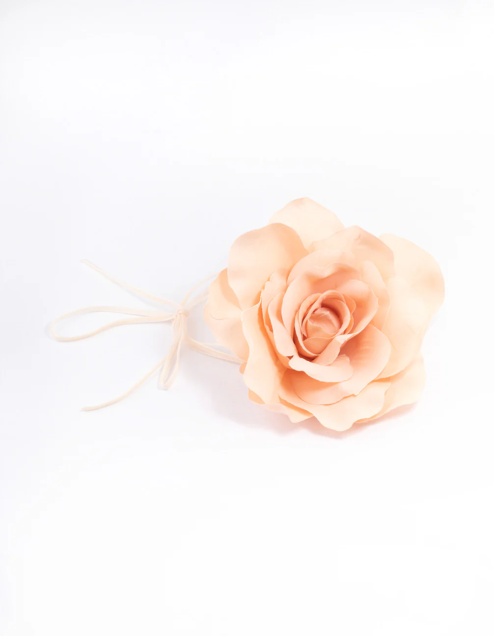 3224-fabric-large-flower-blush-choker-1.webp Fabric Large Flower Blush Choker