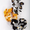 Fabric Mini Daisy Pack Scrunchie