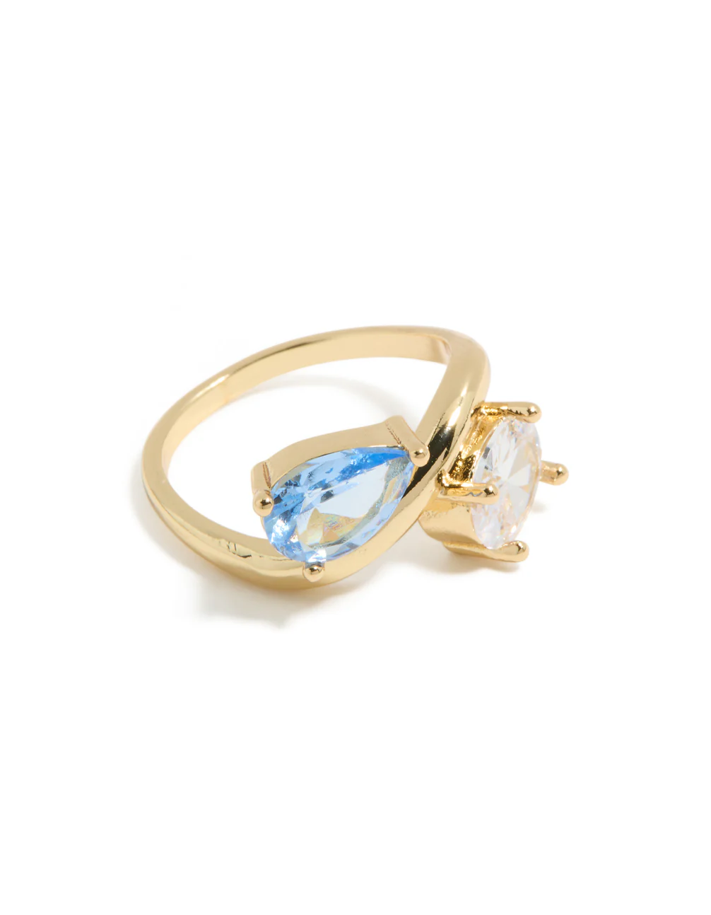 323-gold-plated-clear-blue-cubic-zirconia-ring-2.webp Gold Plated Clear & Blue Cubic Zirconia Ring