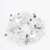 Fabric Mixed Size Sequin Hair Scrunchie