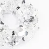 Fabric Mixed Size Sequin Hair Scrunchie