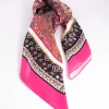 Fabric Pink Paisley Scarf