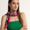 Fabric Pink Paisley Scarf